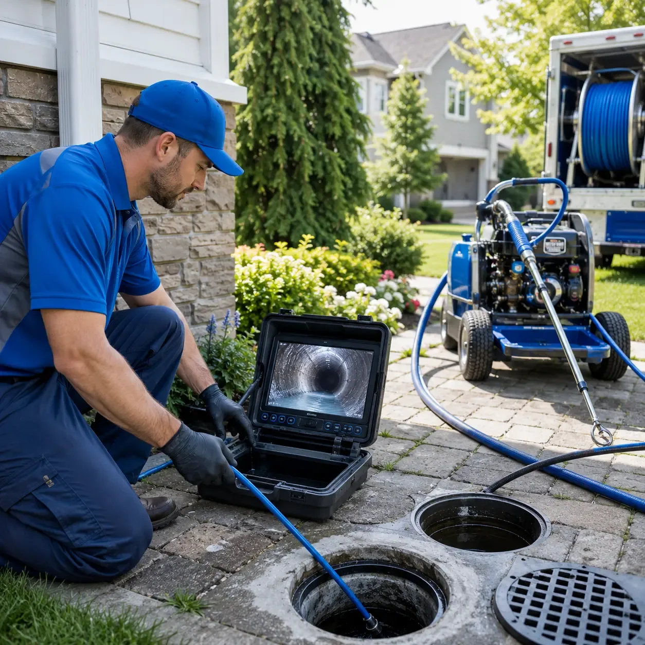 Outdoor drain cleaning professionals serving Ravenna, TX